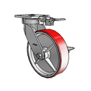 4.08189.941.7 MTG81 BRK3 LH10.125 EL Colson Kingpinless Swivel Caster