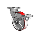 4.08189.945.7 BRK1 EL Colson Kingpinless Swivel Caster
