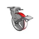 4.08189.949.7 MTG61 BRK1 LH10.125 EL Colson Kingpinless Swivel Caster