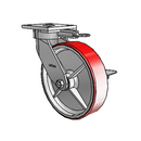 4.08189.949.7 MTG61 BRK3 EL Colson Kingpinless Swivel Caster