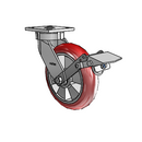 4.08189.96TS BRK1 EL Colson Kingpinless Swivel Caster