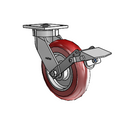 4.08189.9PC BRK1 EL Colson Kingpinless Swivel Caster