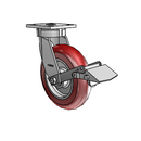 4.08189.9PC BRK1 LH10.125 Colson Kingpinless Swivel Caster