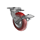 4.08189.9PC MTG61 BRK1 EL Colson Kingpinless Swivel Caster