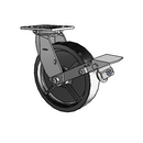 4.08199.832 BRK1 Colson Swivel Caster