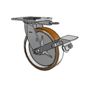 4.08199.935.3 MTG54 BRK1 Colson Swivel Caster