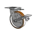 4.08199.935.3 MTG64 BRK1 Colson Swivel Caster