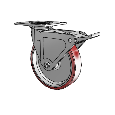 4.08199.935 MTG4 BRK2 Colson Swivel Caster