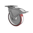4.08199.939 BRK4 Colson Swivel Caster