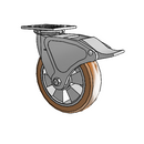 4.08199.93TF BRK4 Colson Swivel Caster