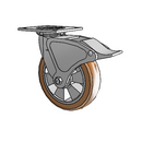 4.08199.93TF MTG4 BRK4 Colson Swivel Caster