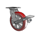 4.08199.93TS BRK1 Colson Swivel Caster