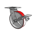 4.08199.941.7 MTG4 BRK1 Colson Swivel Caster