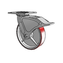 4.08199.949.7 MTG4 BRK4 Colson Swivel Caster