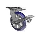 4.08199.96TF MTG61 BRK1 Colson Swivel Caster