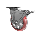4.08199.96TS BRK2 Colson Swivel Caster