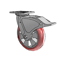 4.08199.96TS BRK4 Colson Swivel Caster