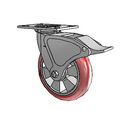 4.08199.96TS MTG2 BRK4 Colson Swivel Caster