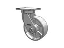 Kingpinless 8"x3" Cast Iron Wheel Caster with 7.25"x5.25" Plate