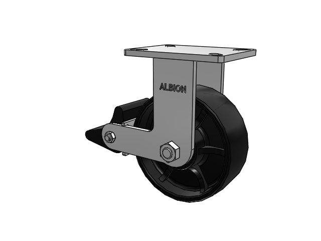 410FR08501RPLB Albion Rigid Caster