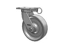 Kingpinless 10"x3" Forged Steel Wheel Caster with 7.25"x5.25" Plate & Swivel Lock