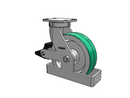 410PD10509SPATKPLBTO Albion Swivel Caster