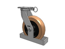 410PR12528SPATKTOL Albion Swivel Caster