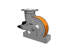 410PY10509SPATKPLBTO80A Albion Swivel Caster