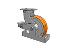 410PY10509SPATKPTO80A Albion Swivel Caster