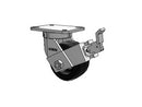 Kingpinless USA 6"x3" Phenolic Wheel Caster with Face Brake and 7.25"x5.25" Plate