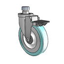 6-38-213MF STEM3 PL Jarvis Swivel Caster