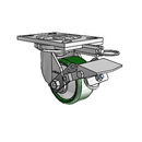 6.04209.131 BRK1 MTG62 TG1 Colson Swivel Caster