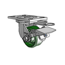 6.04209.139 BRK1 MTG62 Colson Swivel Caster