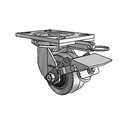 6.04209.459 COND BRK1 MTG62 Colson Swivel Caster