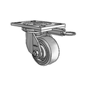 6.04209.4F1 MTG62 Colson Swivel Caster