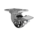 6.04209.534 BRK1 Colson Swivel Caster