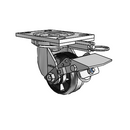 6.04209.539 BRK1 MTG62 Colson Swivel Caster