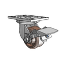 6.04209.832 HT BRK1 Colson Swivel Caster