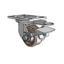 6.04209.832 HT BRK1 MTG52 Colson Swivel Caster