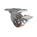 6.04209.839 HT BRK1 Colson Swivel Caster
