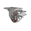 6.04209.839 HT BRK1 MTG52 Colson Swivel Caster