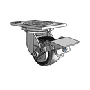 6.04209.8P5 EN BRK1 TG1 Colson Swivel Caster