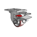6.04209.939 BRK1 MTG52 Colson Swivel Caster
