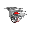 6.04209.941.7 BRK1 MTG52 Colson Swivel Caster