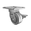 6.04289.451 MTG4 BRK3 Colson Kingpinless Swivel Caster