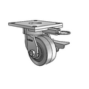 6.04289.459 MTG64 BRK3 Colson Kingpinless Swivel Caster