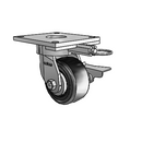 6.04289.4B1 MTG64 BRK3 TG1 Colson Kingpinless Swivel Caster