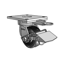 6.04289.4B9 MTG64 BRK1 Colson Kingpinless Swivel Caster