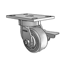6.04289.4E1 BRK3 TG1 Colson Kingpinless Swivel Caster