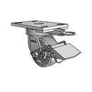 6.04289.4E9 MTG62 BRK1 Colson Kingpinless Swivel Caster